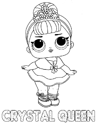 Kolorowanka lalka Crystal Queen